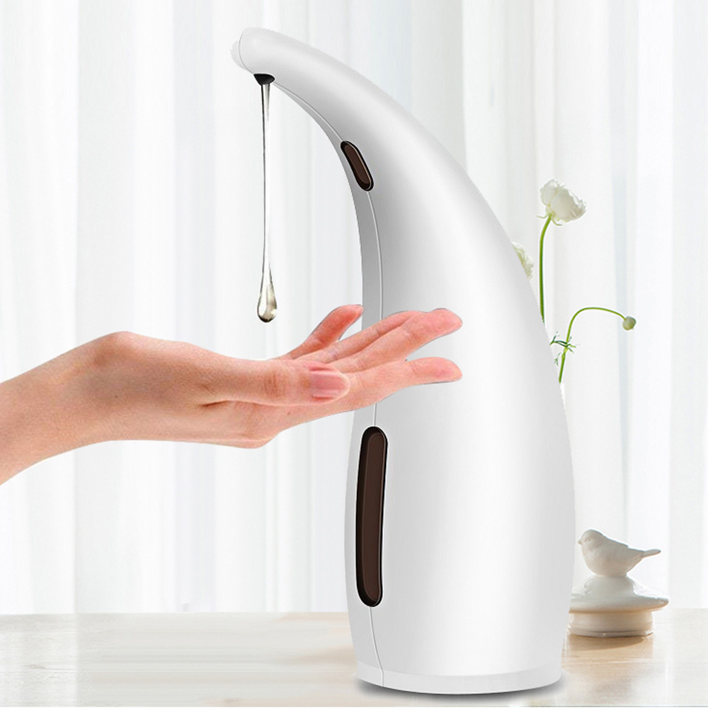Behogar 300ml Zeepdispenser Automatische Zeep Douchegel Shampoo Infrarood Sensing Wasmachine voor Thuis Badkamer Keuken