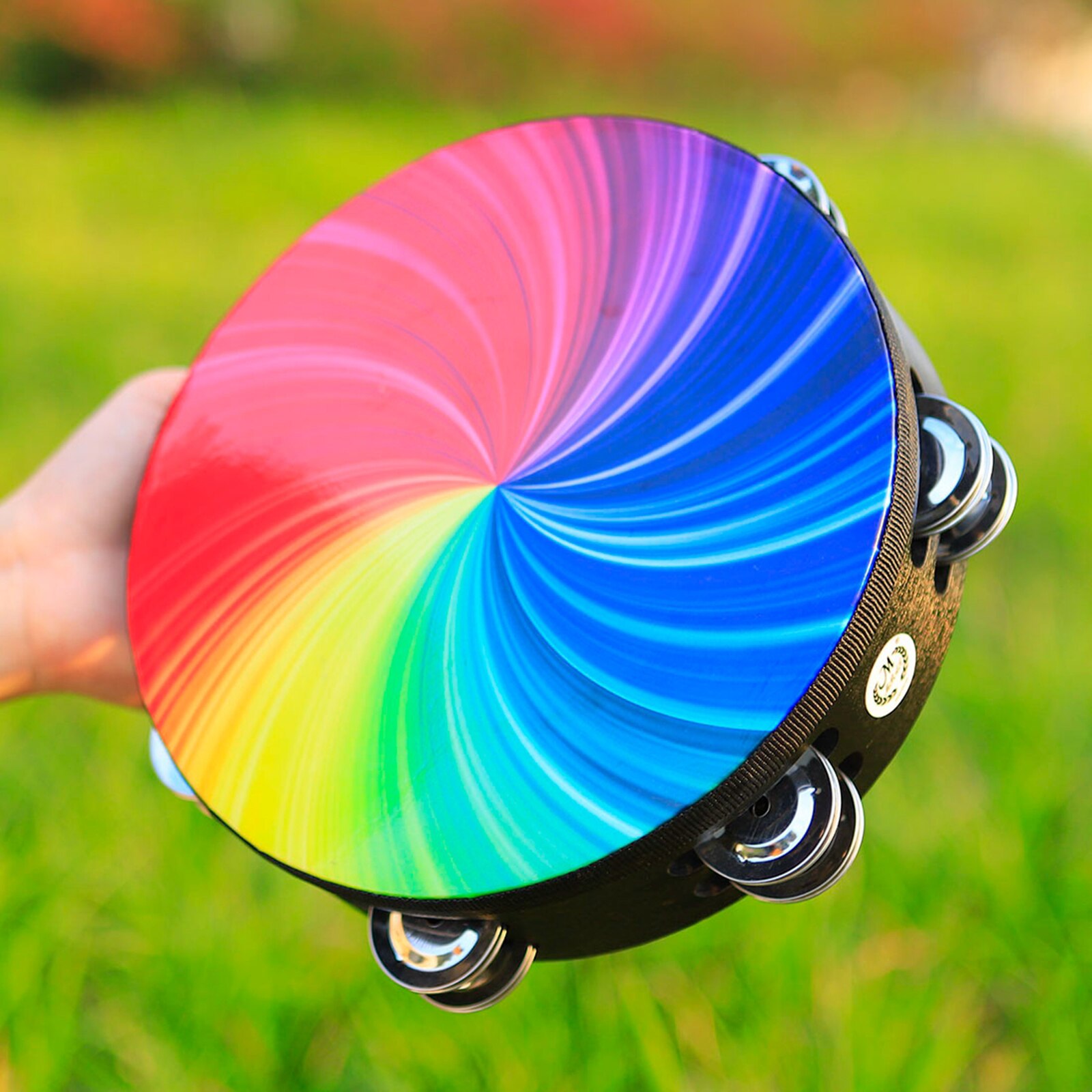 8" Musical Tambourine Tamborine Drum Percussion Party Festival Instrument