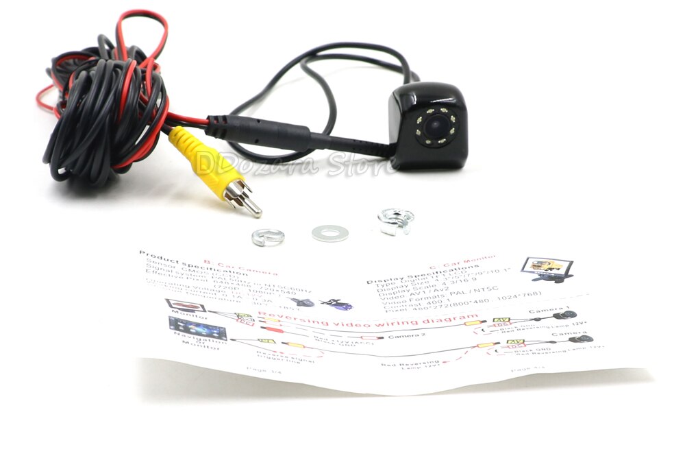 Waterproof HD Car Rear View Camera Reverse Backup Camera Parktronic Sensors Car Rear Camera Auto Parking Camera Parking Assist