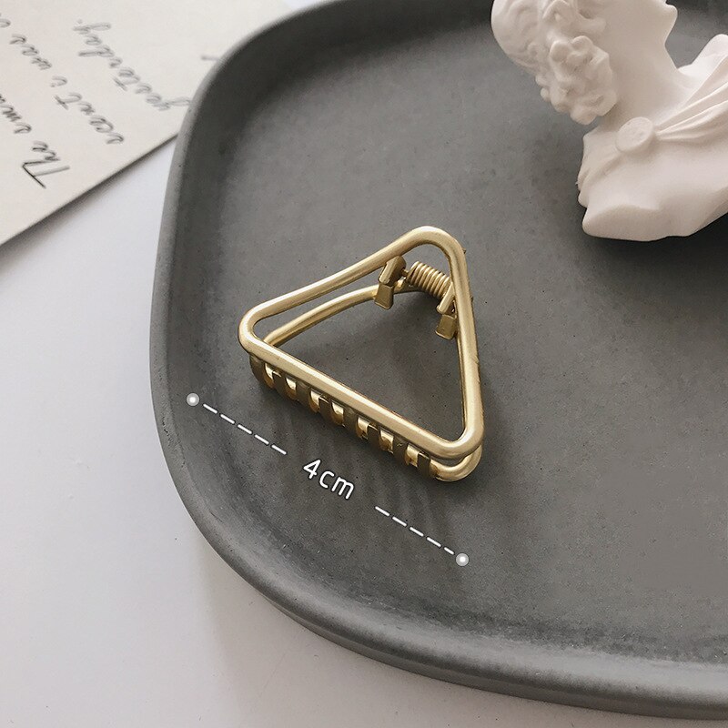 Alloy Geometric Hair Clips Women Girls Claw Clip Hair Claws Hair Clamps Claw Clips Hairpins Barrette Crab Hair Accessories: A9