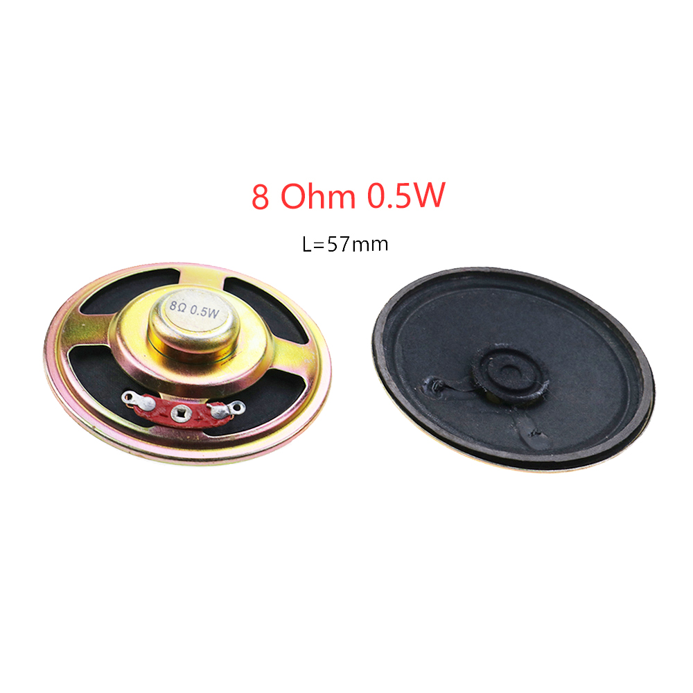 JCD 1 pz 8 ohm / 8R mini altoparlante 0.5w 1W 2W 3W 50mm 57mm 66mm 77mm diametro altoparlante altoparlante