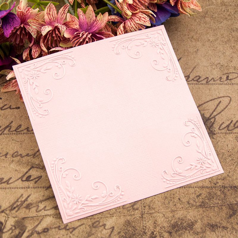 Plastic Embossing Folder Template DIY Scrapbook Photo Album Card Making Decoration Crafts Lacework