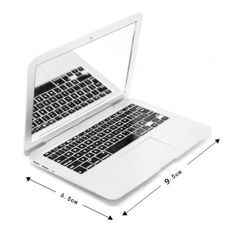 Mirrorbook air silver mini roman makeup mirrorbook air mirror for apple macbook formet