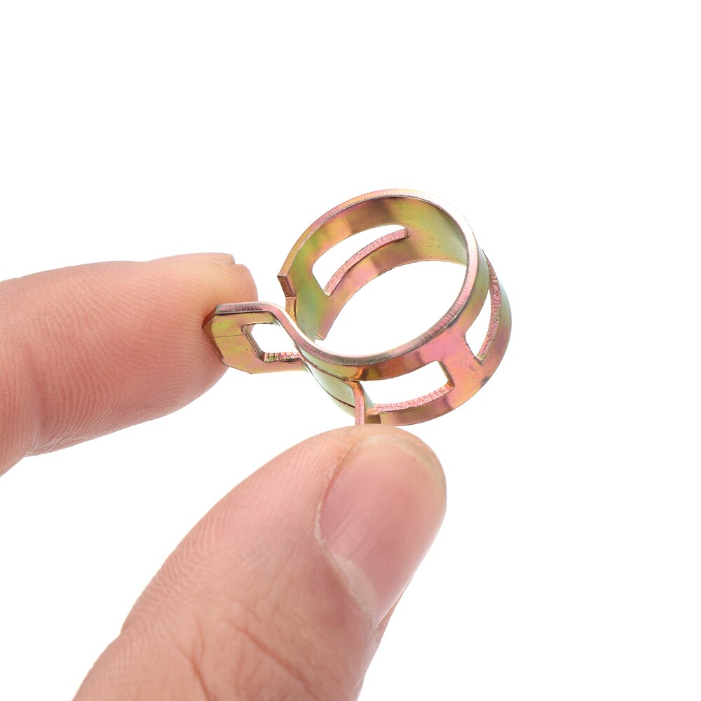 10Pcs 5-16mm Spring Clips Fuel Oil Water Hose Clip Pipe Tube Clamp Fastener Cooling Systems Car & Truck PartsAccessories