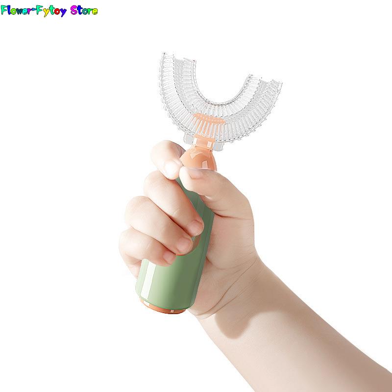 1PC spazzolino da denti per bambini a forma di U 360 ° spazzolino da denti per bambini cura dei denti per la pulizia dei denti spazzolino da denti per bambini spazzola per bambini cura dentale