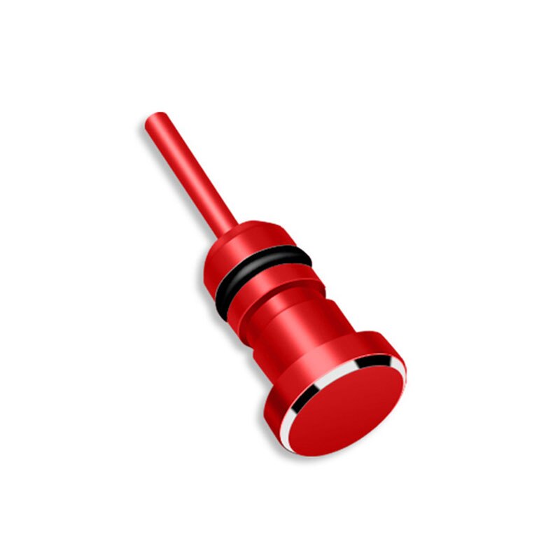 3.5Mm Koptelefoon Dust Plug Jack Interface Antistofmaterialen Mobiele Telefoon Kaart Halen Kaart Pin EM88: Rood