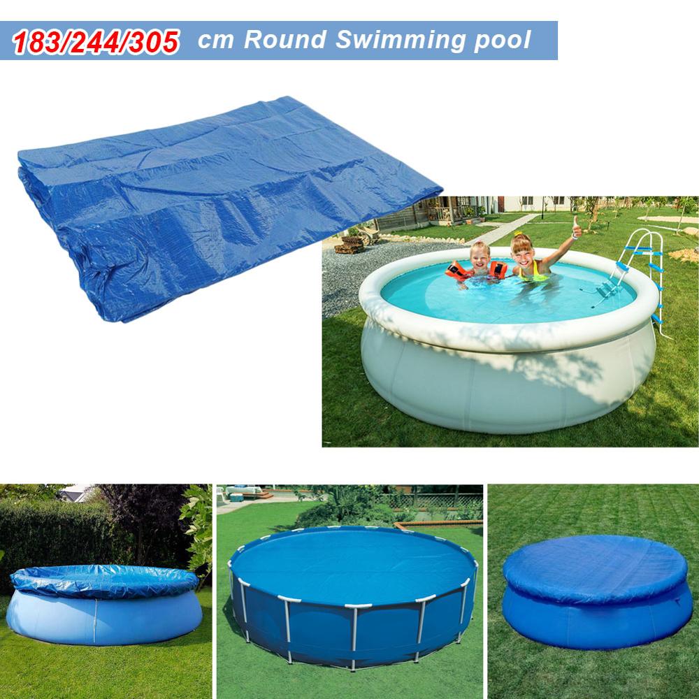 Piscina grande redonda impermeable e impermeable, cubierta de labio, villa para exteriores, jardín, diversión en la piscina