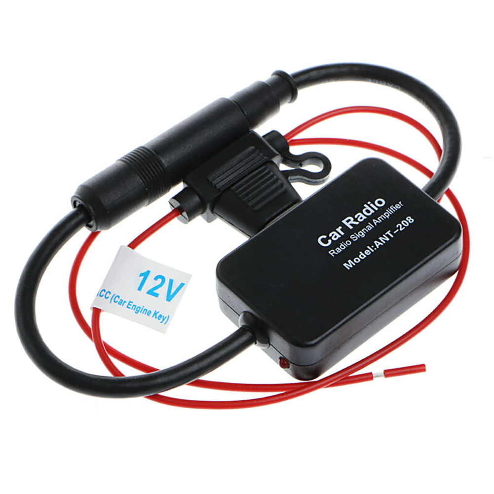 12V Auto Antenne Signal Verstärker Set Universal AM FM Radio Anti-störungen Verbessern Auto Elektronische Zubehör für ANT208