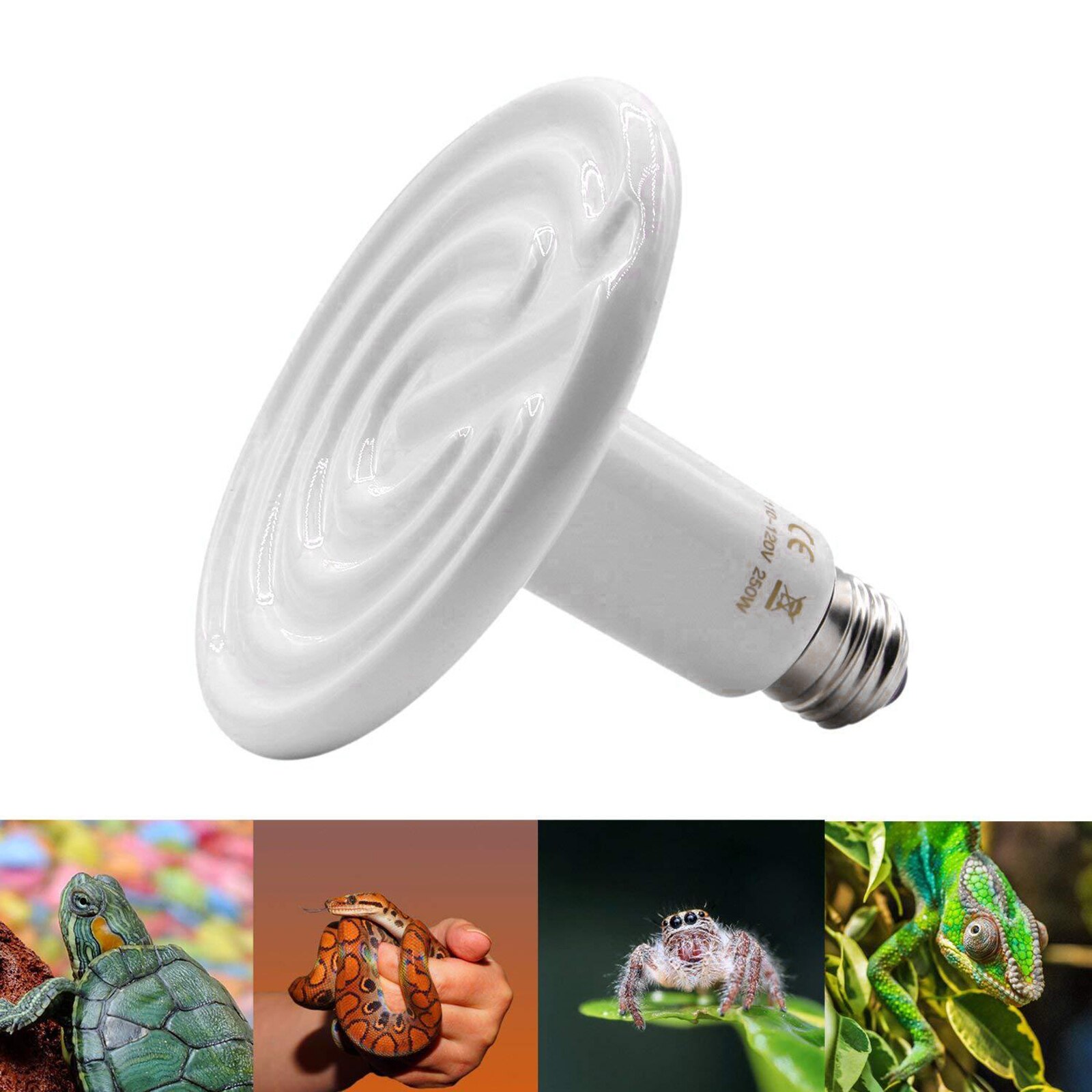 200W/250W céramique Reptiles lampe chauffante caméléon ampoule émettant chauffage