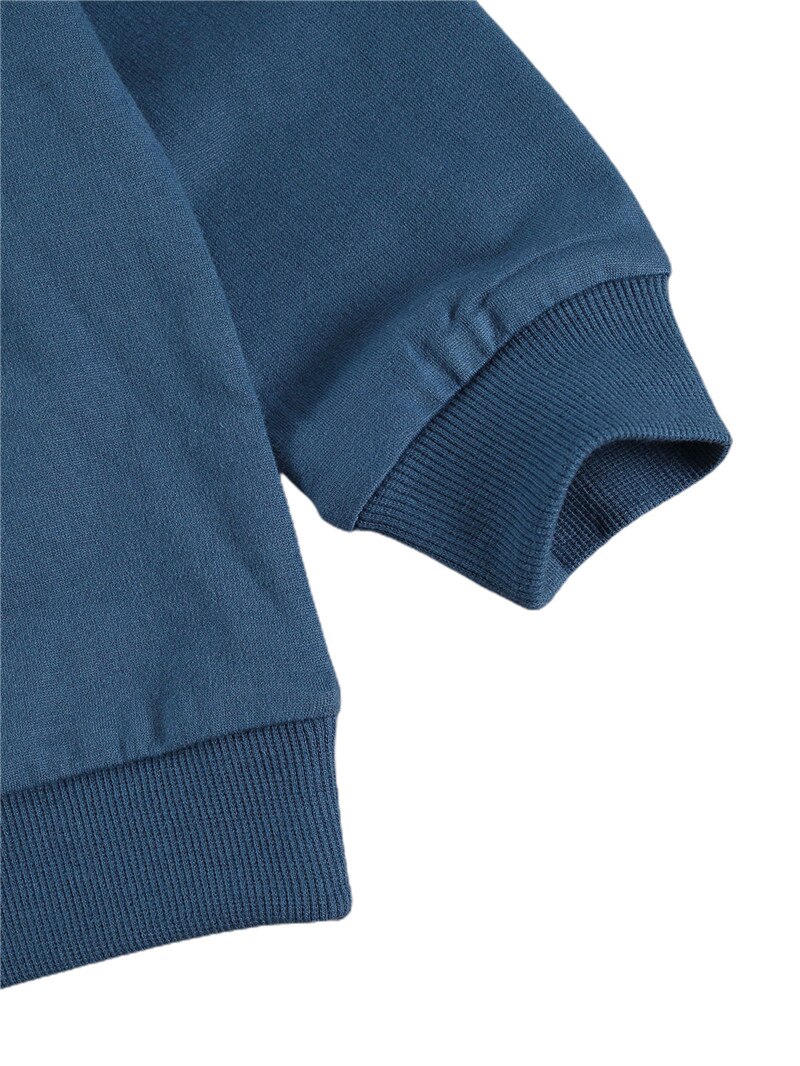 Sweat-shirt à manches longues pour enfants filles et garçons, pull-over décontracté à col rond avec lettre imprimée