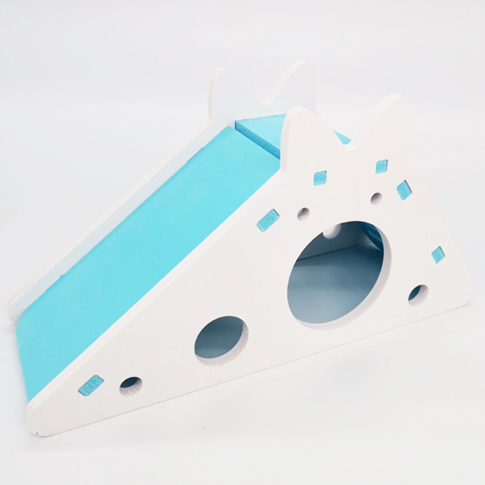 Hamster Glijbaan Trappen Sport Hamster Speelgoed Waterdicht Kleur Pvc Kleine Huisdier Nest Grappige Hamster Huisdier Te Installeren En Te Dragen: A Blue