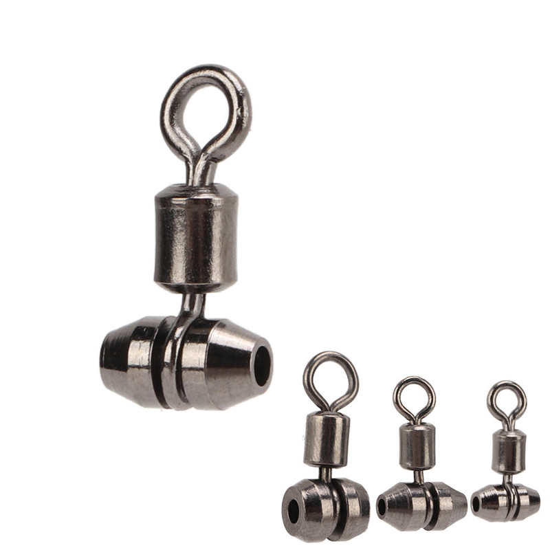 Triple Barrel Swivel Rotating Fishing Swivels for Freshwater and Saltwater
