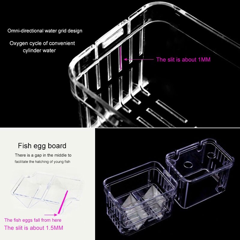 Clear Fish Breeding Box Aquarium Breeder Double Ha... – Grandado