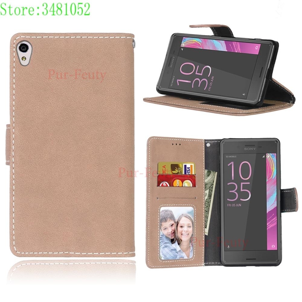 Flip Telefoon Case voor Sony Xperia XA LTE F3111 F3112 F3116 Retro Wallet Card Slot PU leather case voor Sony F 3111 3112 Phone bag