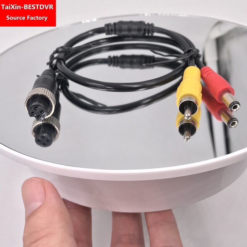 Lebanon video surveillance cable truck MDVR cmsv6 R&D plant Aviation female head-to-RCA male head+DC male head