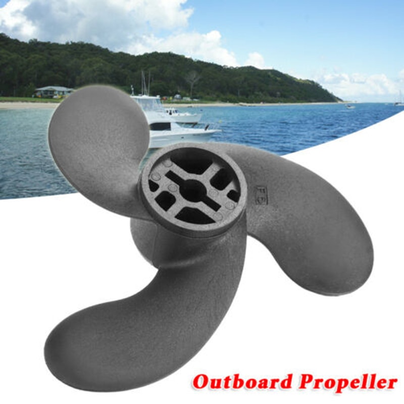 Tohatsu 3.5hp perämoottorin potkurin vaihto 1pc nylon mustaa 47.05mm*78.05mm lisätyökalua vene kestävä hyödyllinen