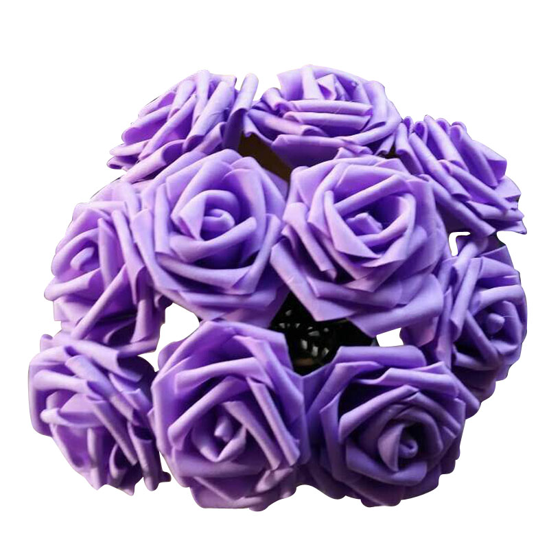 10 têtes 8CM artificielle Rose fleurs soie fleur boule centres de table décorations de mariage menthe décoratif suspendus fleur chaude