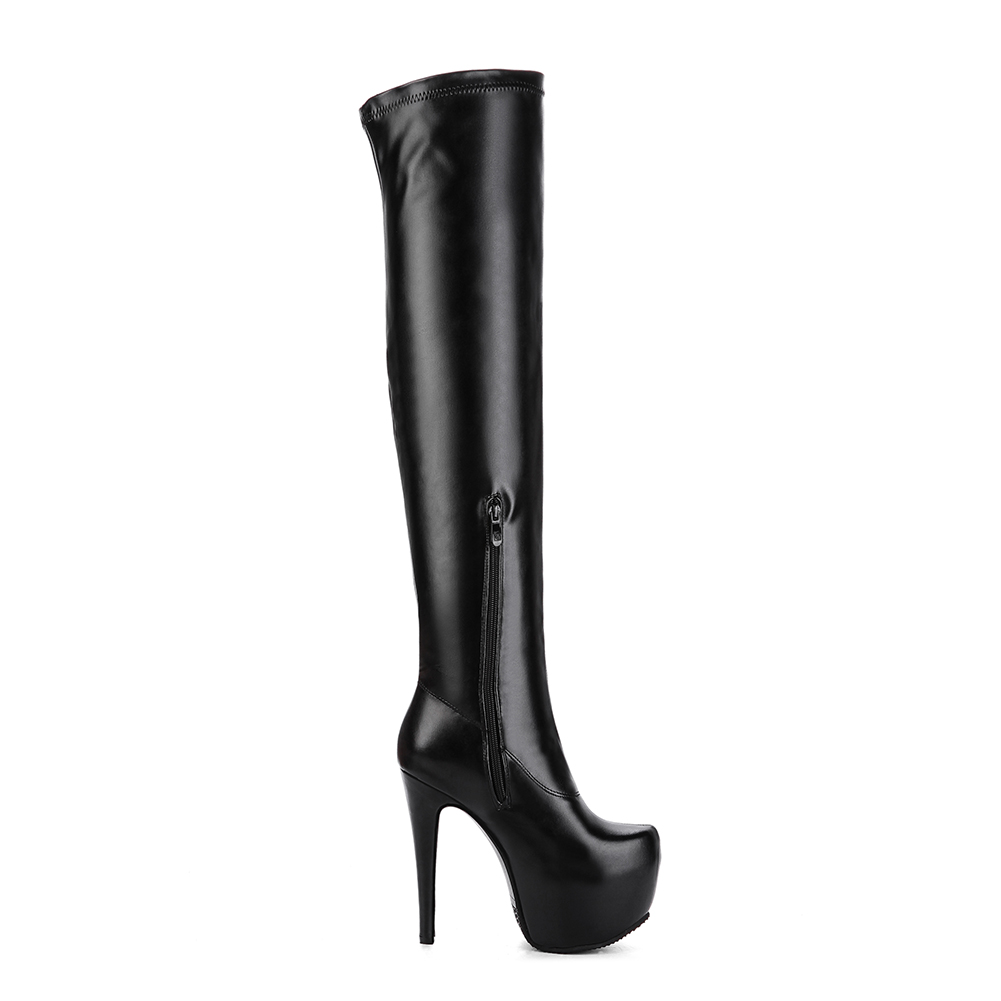 DoraTasia 2022 Plus Größe 33-48 plattform über das knie stiefel frauen sexy Super hoch Fersen schuhe frau partei stiefel