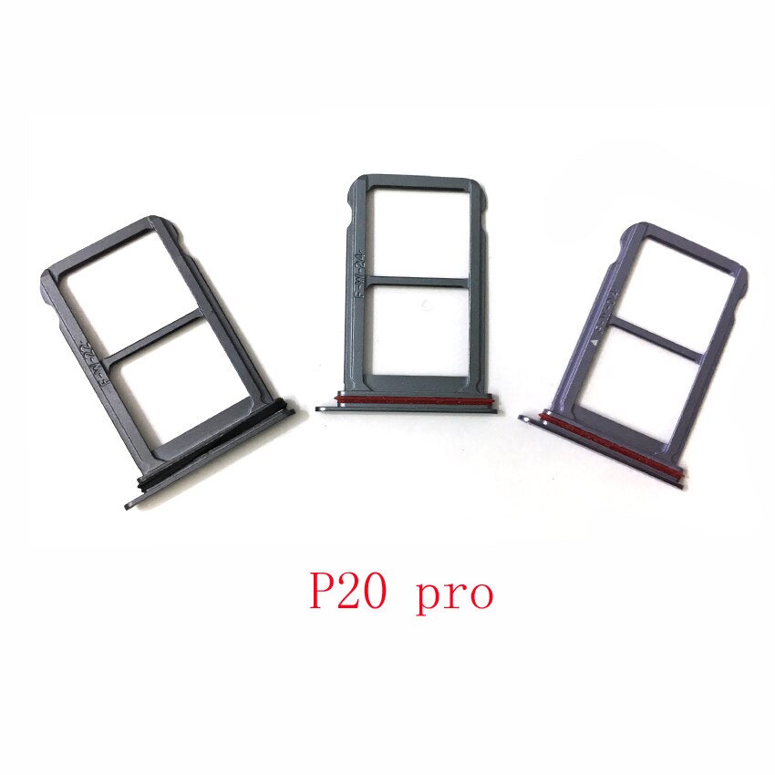 Sim-kort bakkeholder slot adapterstik dual sim til huawei  p20 pro udskiftningsdele