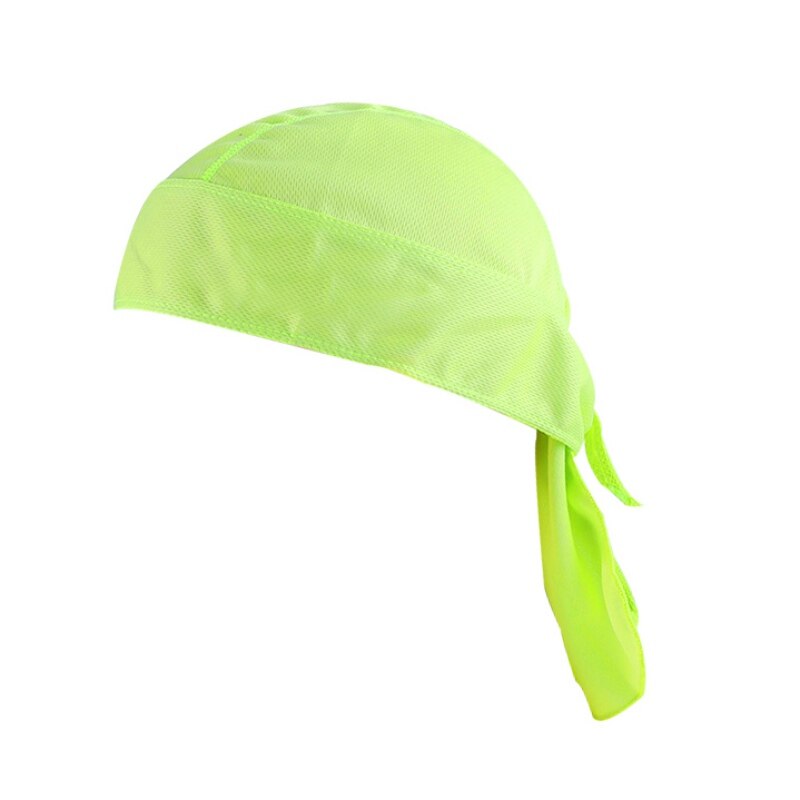 Cycle Bandana Men Pure Cycling Cap Outdoor Head Scarf Quick Dry Headband Summer Men bike cap Riding Bandana Ciclismo Pirate Hat: Green