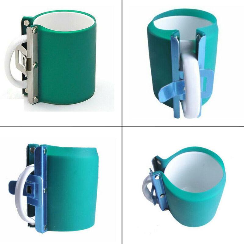3D Sublimation Silicone Mug Wrap Green Heat Press 11OZ For Printing Mugs Clamp Cup Mug Heat-resistant Fixture A0T4