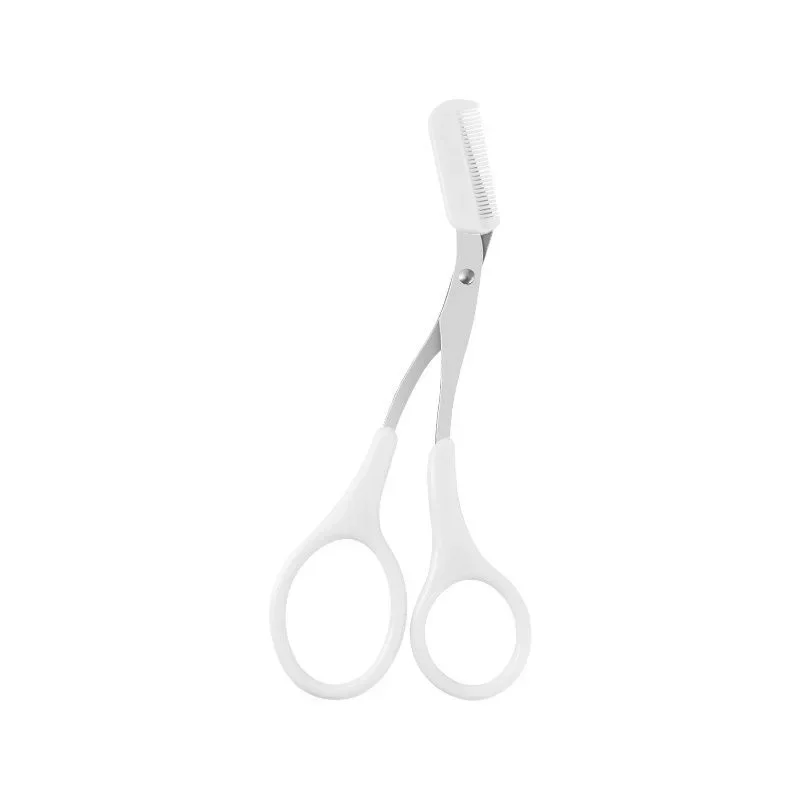 1/2/3Stck Für Frauen Augenbraue Schere Mit Kamm Stirn Trimmer Schaber Augenbraue Trimmen Messer Augenbraue Gesicht rasiermesser: Schwarz