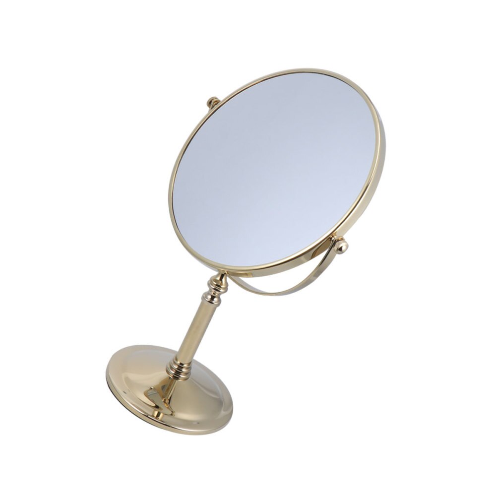 1PC Double Side Cosmetic Mirror Magnification Desktop Makeup Mirror for Home (8 Inch 3 Times Magnification Silver)