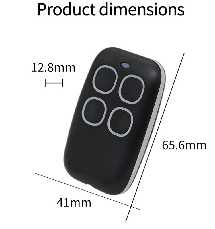 Universal 433MHz Garage Door RF Remote Control Duplicator Code Grabber Clone Key Fob Command Hand Transmiter for Gate