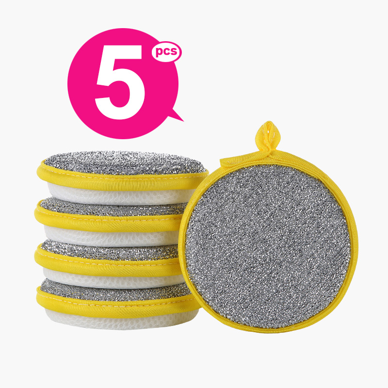 Double Side Dishwashing Sponge Dish Washing Brush Pan Pot Dish Wash Sponges Household Cleaning Reusable Kitchen Tools