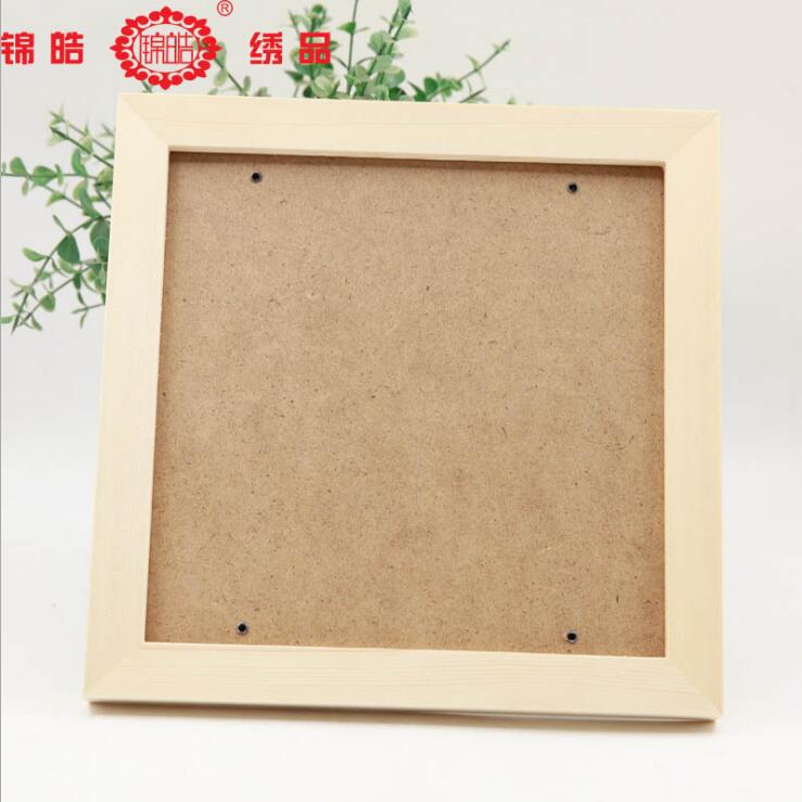 DIY Ribbon Embroidery Set for Beginner Needlework Kits Sewing Decor Chinese Style Cross Stitch Series Needle Arts Crafts: Wood frame 20cm