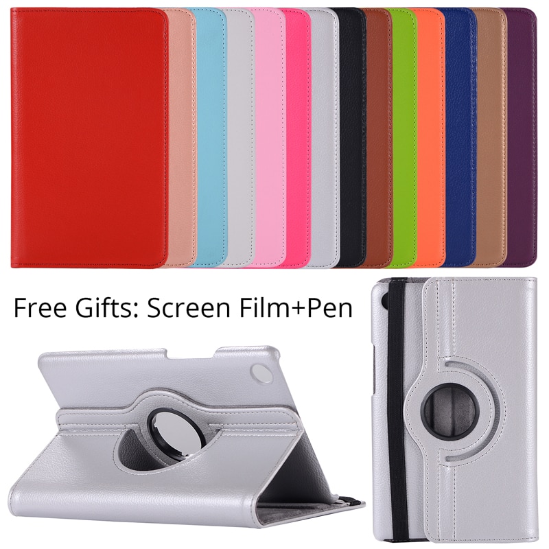 360 drejeligt cover til huawei mediapad  m5 8.4 sht -w09 sht -al09 foldeholder pu læder taske til huawei  m5 8.4 tablet funda