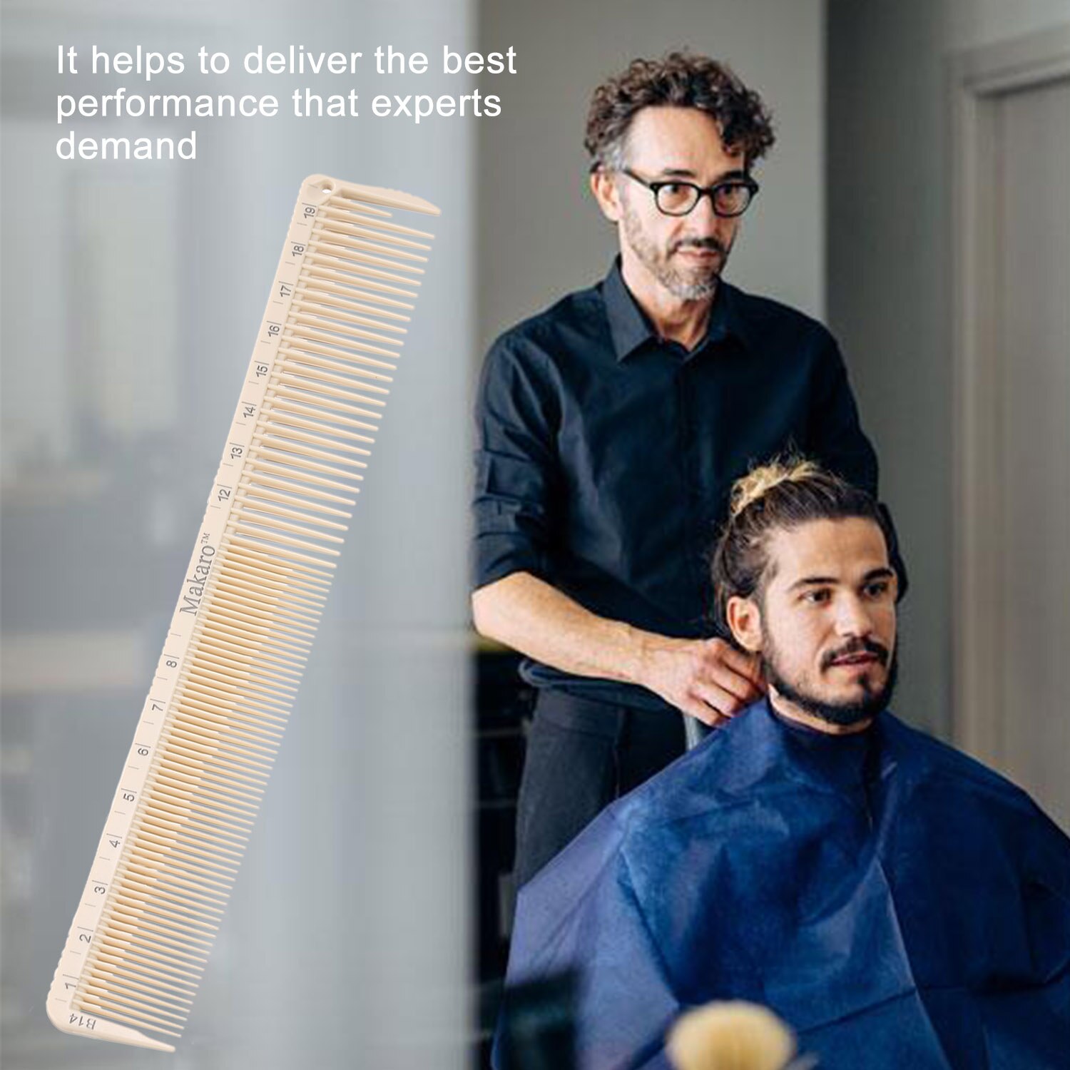 Kapperskam ontwarkam haarstylingkam fijne en grove tanden kapperskam voor alle haartypes salonstylingtools