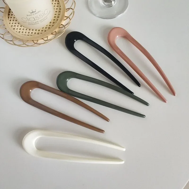 Accesorios para el cabello para mujeres y niñas, pinzas para el cabello, horquillas minimalistas en forma de U, accesorios para el cabello, horquilla