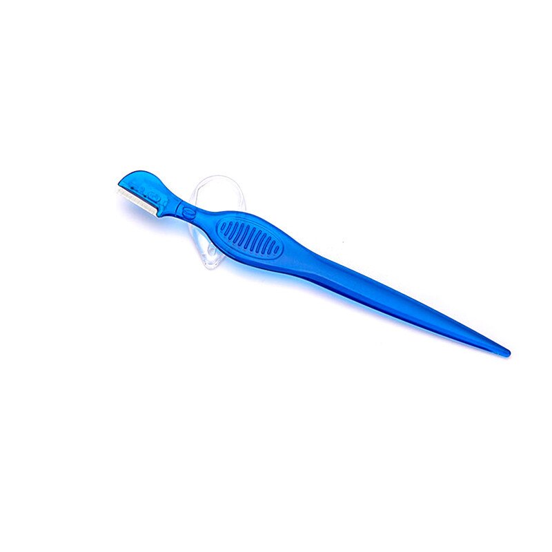 Augenbraue Rasiermesser Mit Austauschbare Kamm edelstahl Trimmer Härte Tragen Widerstand schneiden schere Schneidet Brauen Werkzeuge: 1Pc Blau