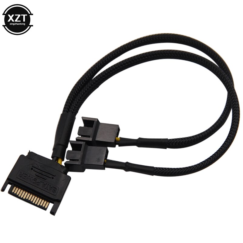 Laptop SATA 15 Pin to 3 Pin 4 Pin Cooling Fan Cable Mainboard CPU Fan Adapter Connectors
