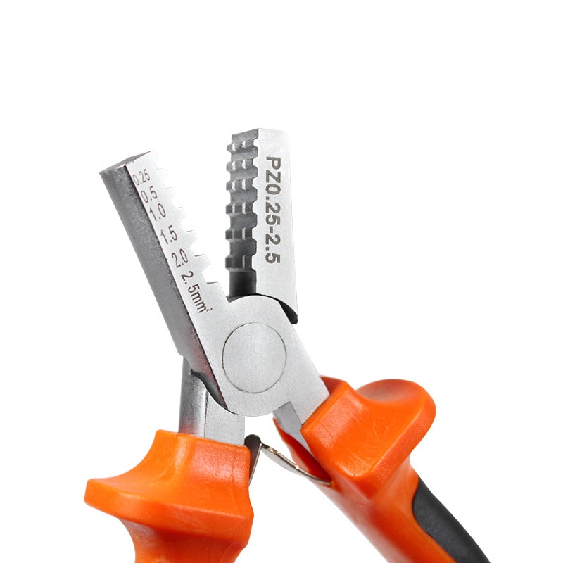 PZ0.25-2.5/PZ1.5-6 Crimper Plier Tool Mini Plier 0.25-2.5mm Cable End-Sleeve Crimper Tool Wire Cutting Plier Accessories
