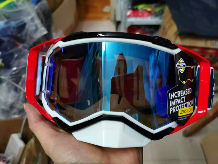 prospekt motocross briller terrengsykkel briller mx atv mtb goggle skitt sykkel av vei moto goggle motorsykkel hjelm glass: Rød