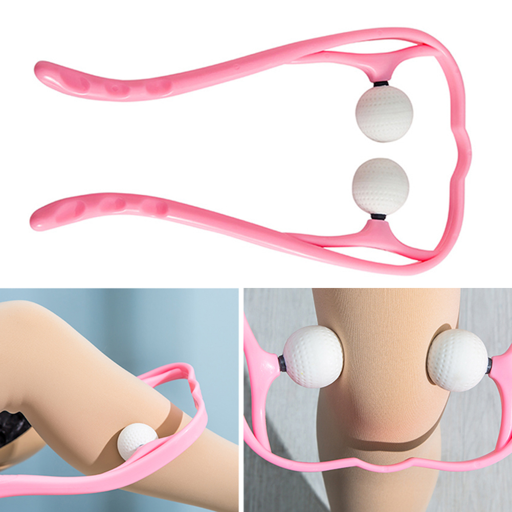 Hand Roller Neck Shoulder Dual Trigger Point Self Massager Pressure Point Therapy Neck Massage Tool Pressure Relieve Random