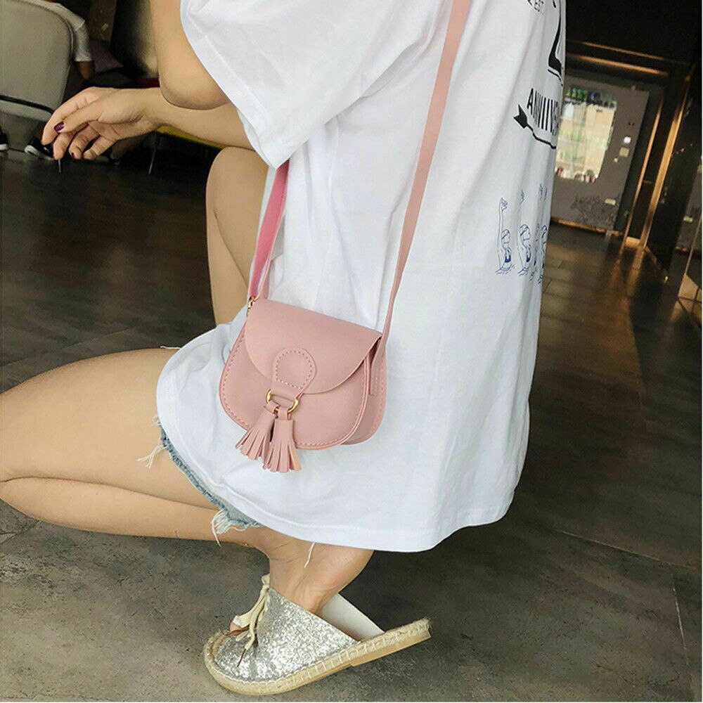 Kinderen Leuke Kleine Schoudertas Lederen Heuptas Crossbody Handtas Dames Meisjes Vrouwen