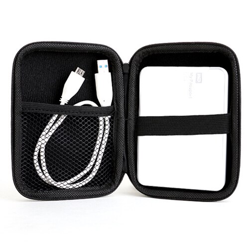 1 pc Portable EVA & Nylon Hard Disk Carry Case Bag for Hard Disk/Power Bank/Cable/Earphones External Storage Hard Drive Bags