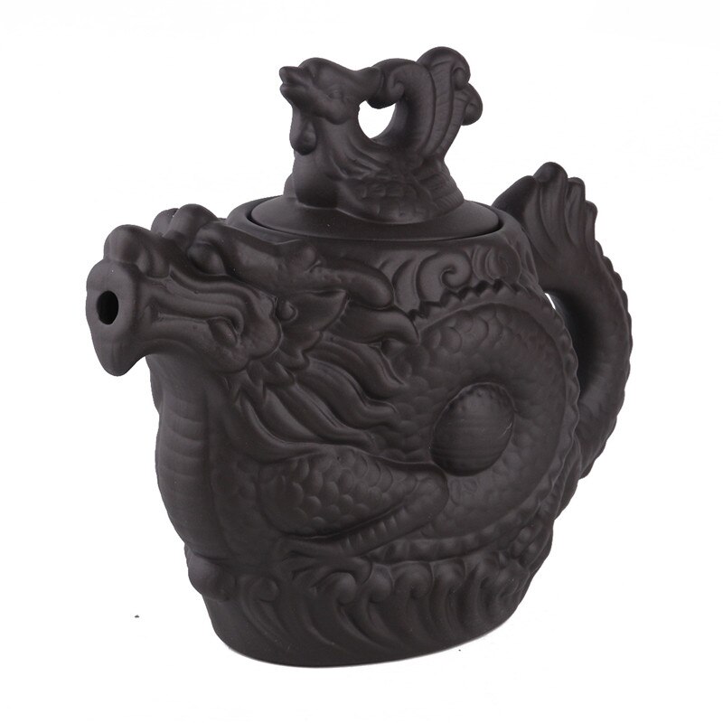 mini chinese purple clay teapot for make tea pot set water kettle smart ornamental teapots purple sand dragon tea pots teaware