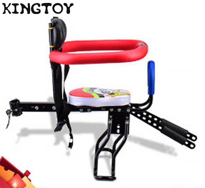 Vélo électrique remorque enfant vélo chaise Babys enfants sécurité libération selle siège avec accoudoir garde barre pédale vélo siège