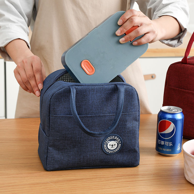 Pranzo al sacco portatile nuovo pranzo al sacco isolato termicamente borsa termica borsa Bento Pouch contenitore per la cena borse per la conservazione degli alimenti scolastici