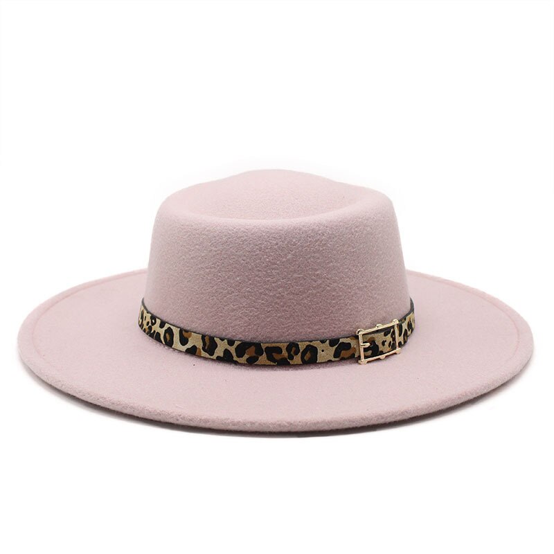 Fedora Hoed Voor Mannen Vrouwen Casual Brede Rand Jazz Hoed Herfst Winter Panama Vilten Hoed Ronde Top Party Formele Hoed: Light purple