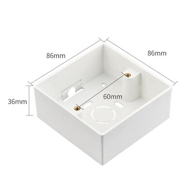 86 typ LED gelegentliche punkt schalter spiegel acryl haushalt edelstahl gebürstet Tafel 1/2/3/4 Gang 1 Weg 2 Weg schalter: Oberfläche montiert