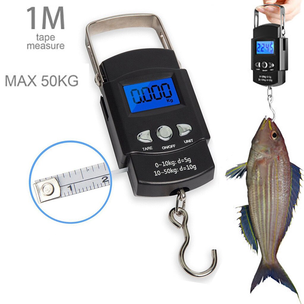 40^Portable Mini Hand Held digital Hanging Scale for suitcase Travel bag Electronic Weighting Luggage Scale fish Hook Balance