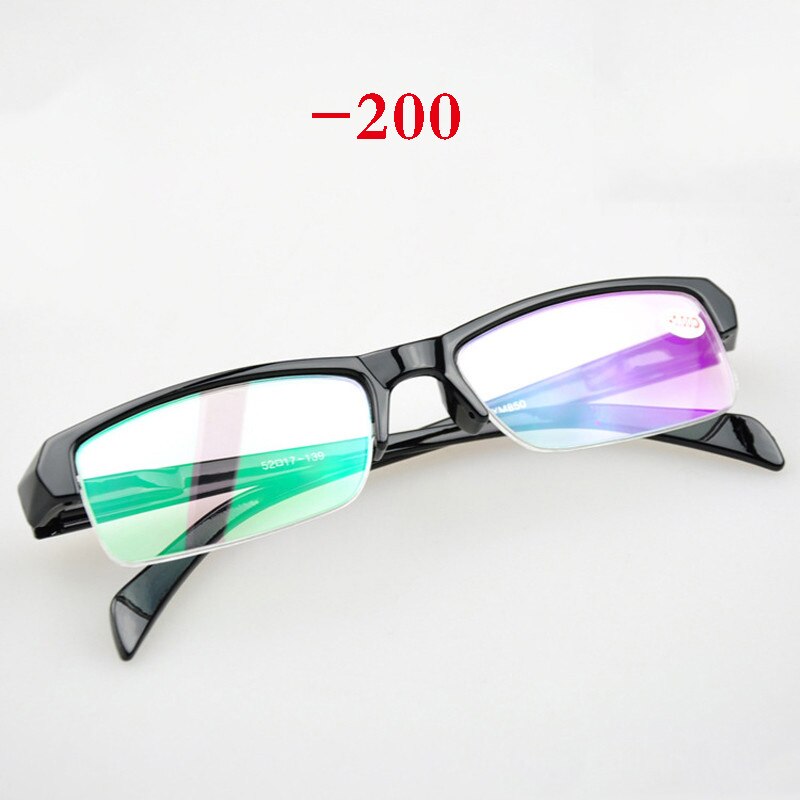 Iboode, gafas miopes, lentes de montura negra, gafas para miopía, 1,00, 1,50, 2,00, 2,50, 3,00, 3,50, 4,00, gafas de lectura mioptrías: -200