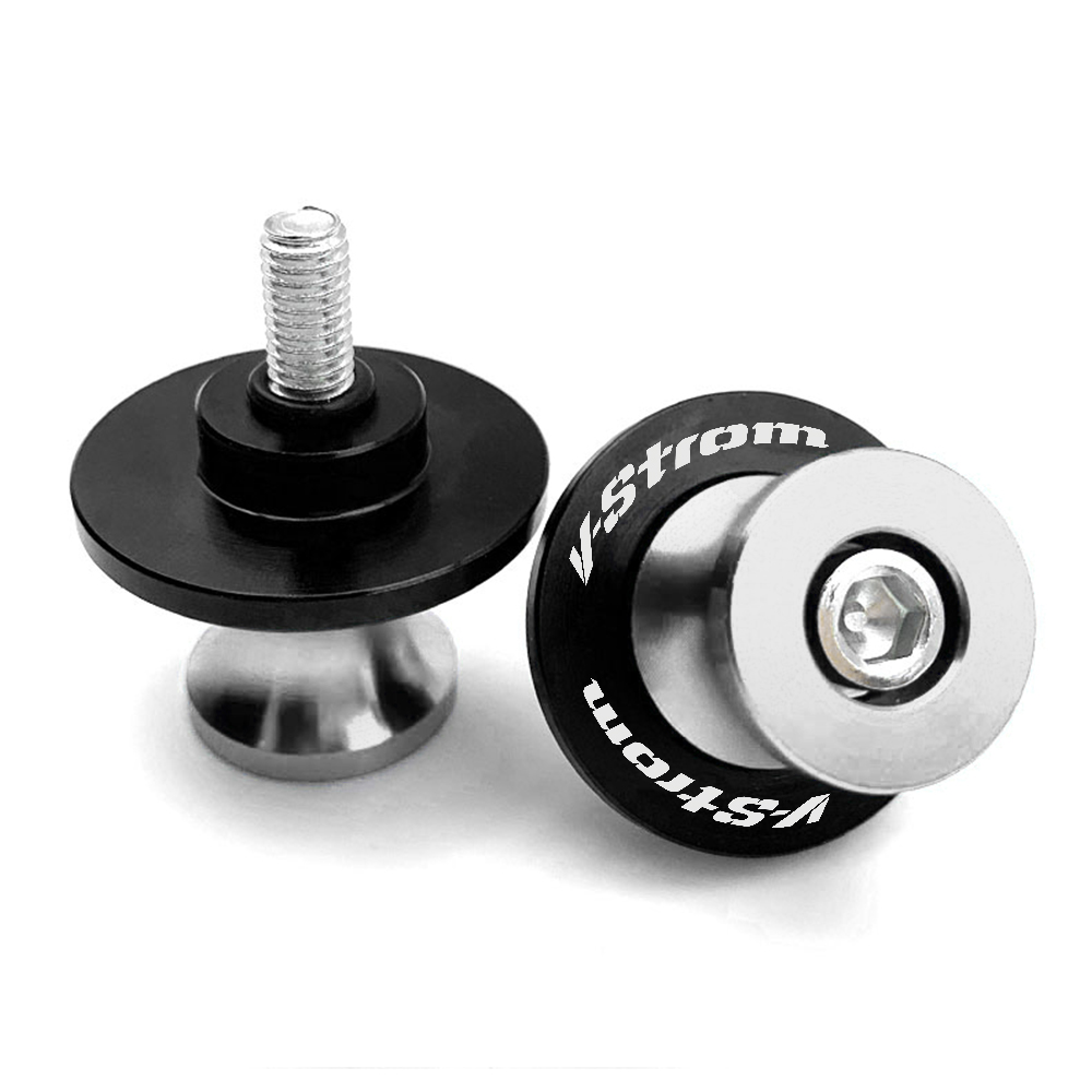 Para Suzuki v-strom 250 1050 XT V Strom 650 VStrom 800DE DL650 DL100 motocicleta 8MM basculante carretes soporte deslizante Protector de tornillos: Lavanda