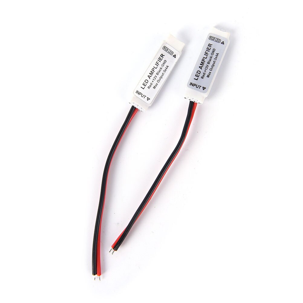 2 Stuks 8-16V 3 * 4A 144W Led Strip Accessoire Mini Rgb Led Versterker Voor 5050 3528 Rgb Led Strip Licht Signaalversterker