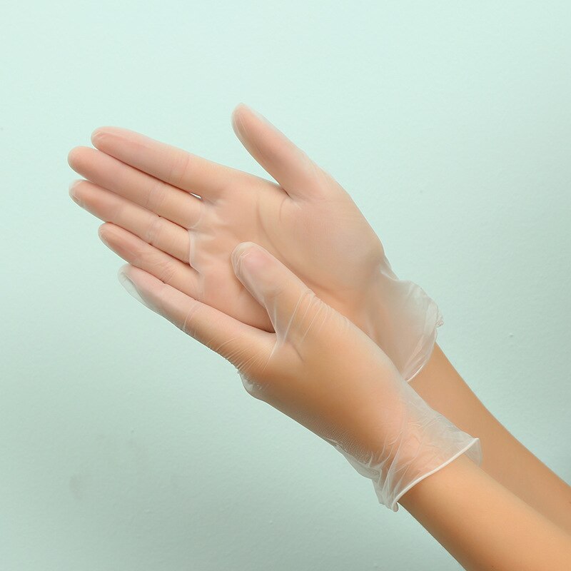 100Stck Lebensmittel Klasse Einweg Vinyl Handschuhe Anti-statische Kunststoff Handschuhe Für Lebensmittel Reinigung Kochen Restaurant Küche Größe s/m/l/xl